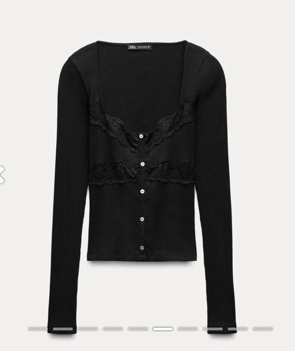 Кофта з кружевом,zara