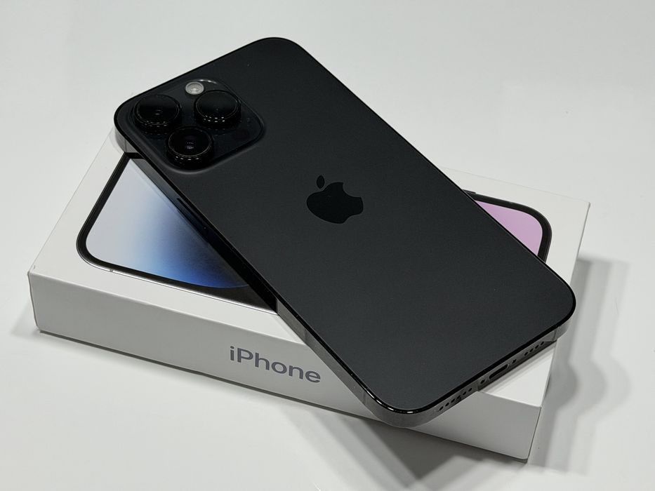 iPhone 14 Pro Max 128 GB Czarny #BDB#Bateria 100%#Apple#Komplet
