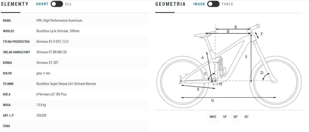 Cube Stereo 170 TM, grey'n'red / 180 skoku przód, 170 tył / Rozmiar 18
