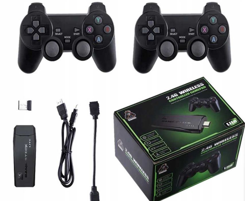 Gra Telewizyjna 20000 Gier 2 Pady HDMI GRY PS1 Konsola PREZENT