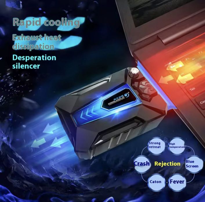 Портативний вакуумний кулер для ноутбука (USB)