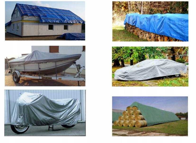 Plandeka 3x4m Gruba  Mrozoodporna na Taras  Płachta Okryciowa 120g/m2