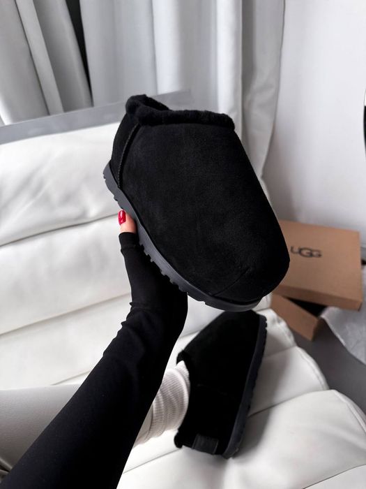 р36-41 Жіночі уггі Ugg Pumped Slide Beige Chestnut Black