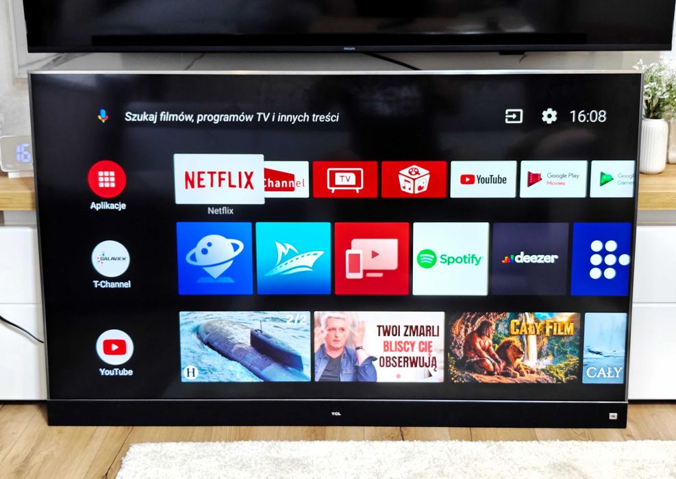 Telewizor z Androidem TCL - 4K/55"/JBL/Dolby Digital/DVB-T2