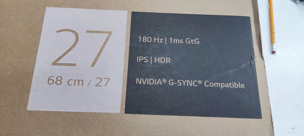 Monitor LG Ultra Gear 27" (NOVO)