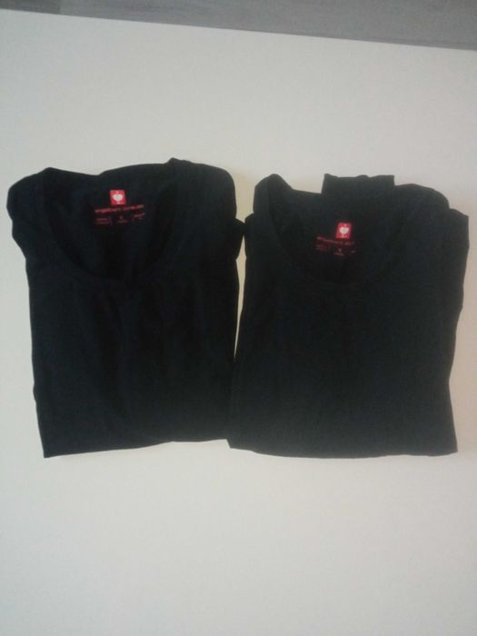 Engelbert Strauss czarna koszulka T-shirt długi rękaw r S