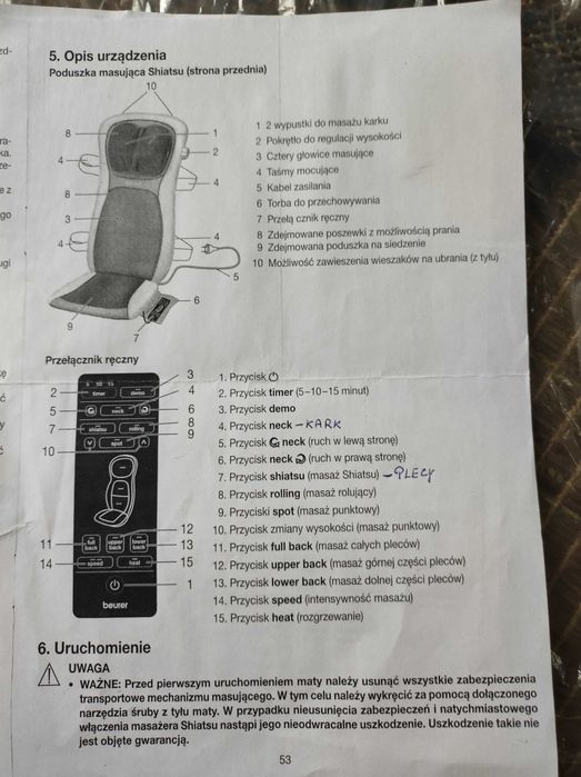 Masażer BEURER MG260