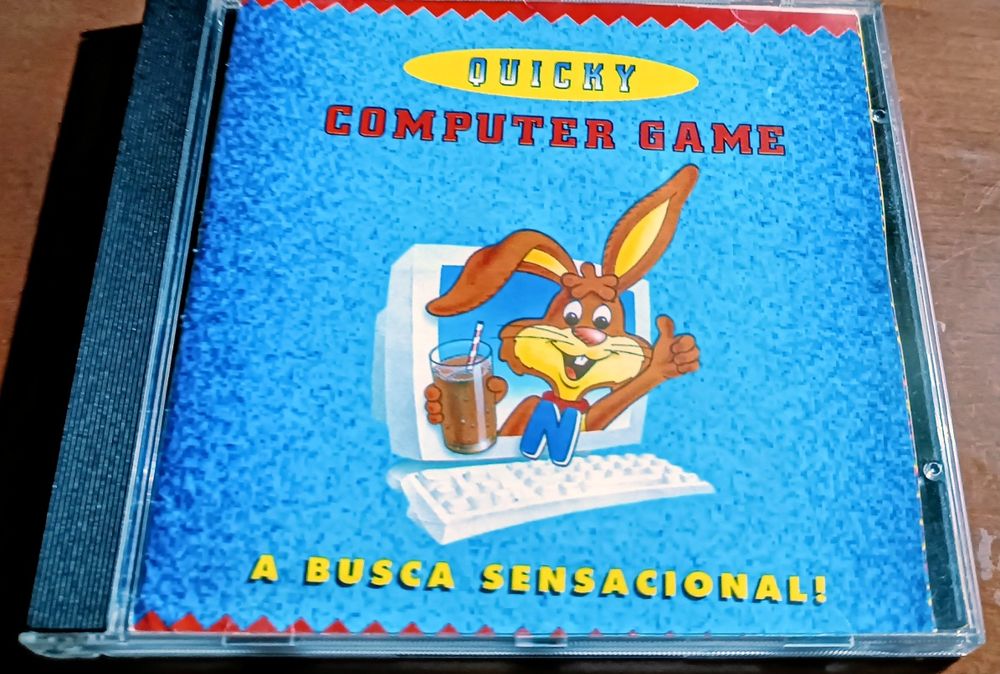Antigo jogo de PC em disquete da Nesquik