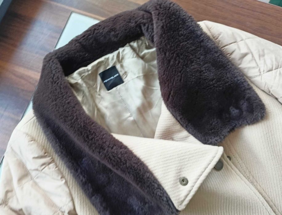 Max Mara kobiecy tweedowy płaszcz 38