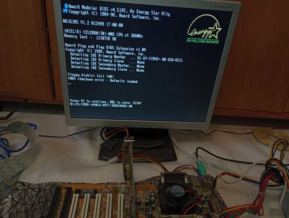Sprawna płyta główna MSI MS6161 celeron 360MHz