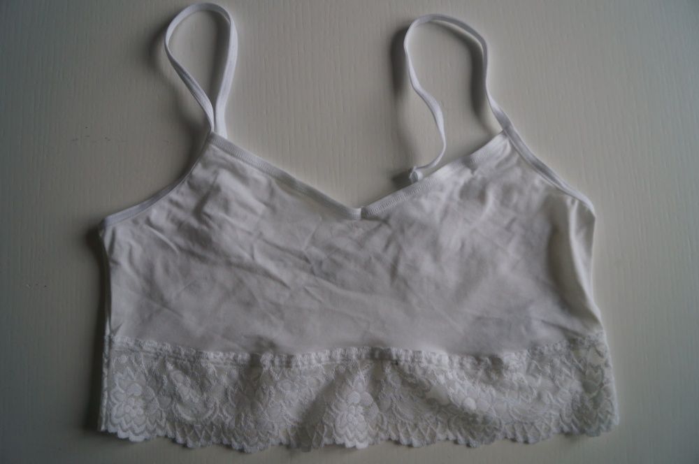 Sloggi Romance Bralette Biustonosz Biały TOP 40 L