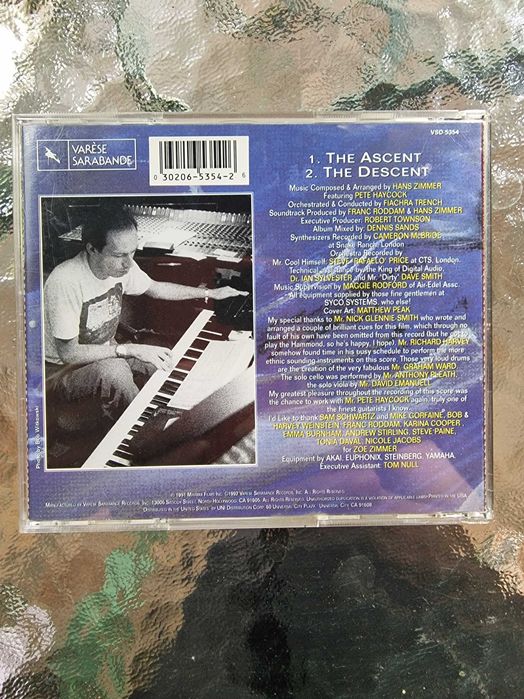 CD z muzyką Hansa Zimmera