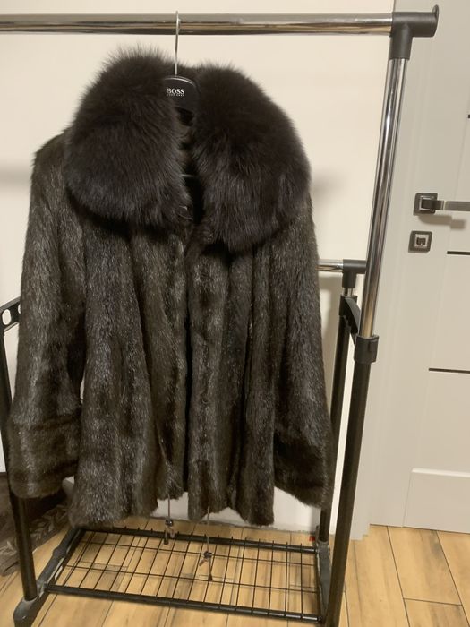 Шуба нутрии коричневая