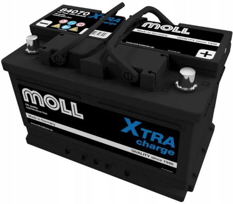 NOWY! Akumulator Rozruchowy MOLL X-Tra Charge - 12V - 70Ah - 700A P+