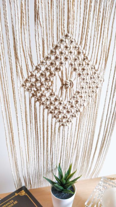 Prateleira em macramé - NOVO