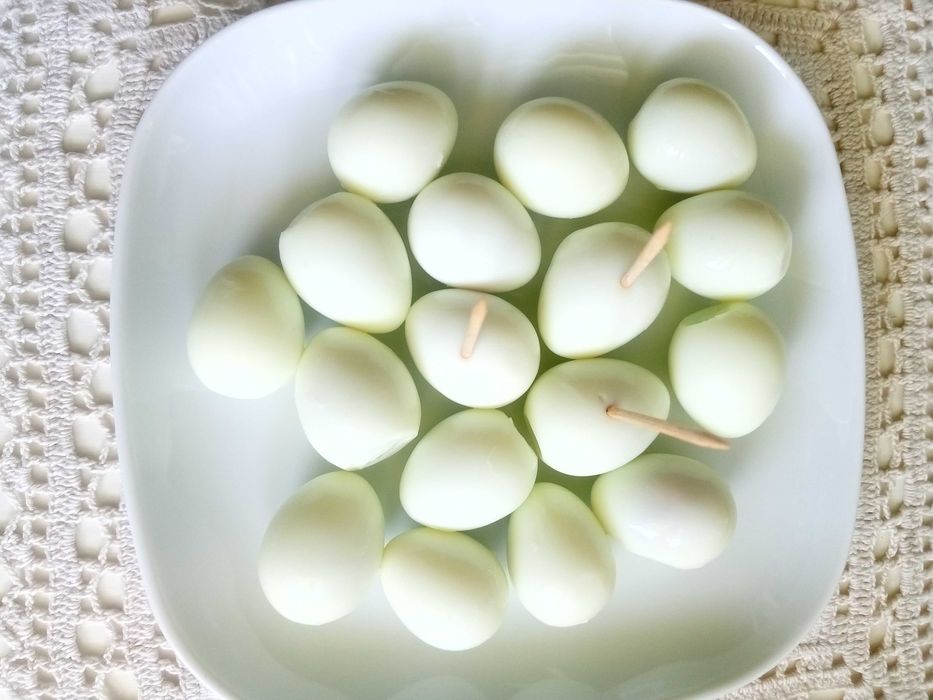 OVOS de Codorniz Cozidos