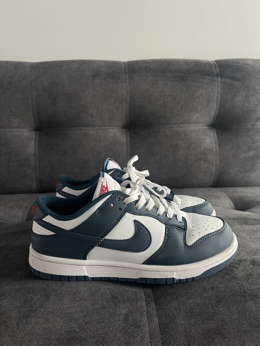 Кросівки Nike SB Dunk Low Navy Blue найк сб данк білі з синім