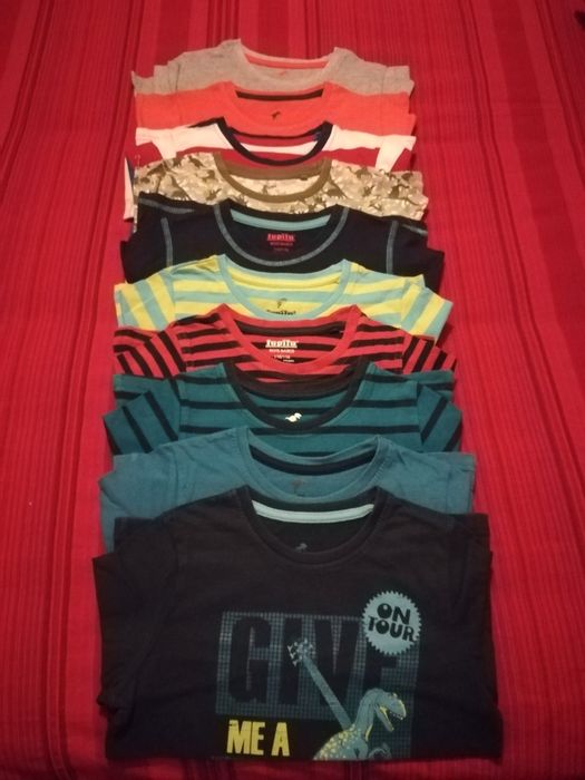 5 Pares T-Shirts 4 a 6 anos (110 a 116)