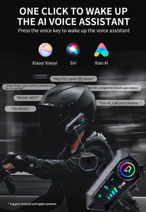 Мото гарнітура Р10 Bluetooth 5.3