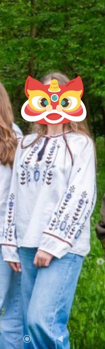 Вишиванка розм М . Машинна вишивка