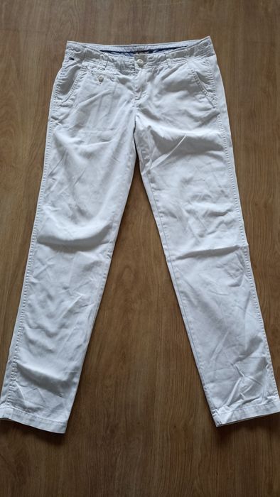 Męskie bawełniane jasne spodnie Tommy Hilfiger rozmiar 32/32