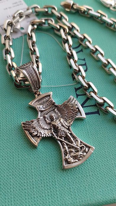 70 гр! Серебряная цепь якорное плетение 60 см срібний якірний ланцюг