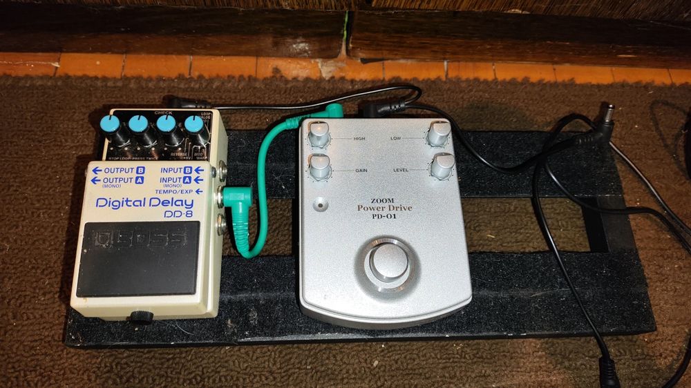 Педали для гитар. DD-8 и PD-01 + педалборд с чехлом