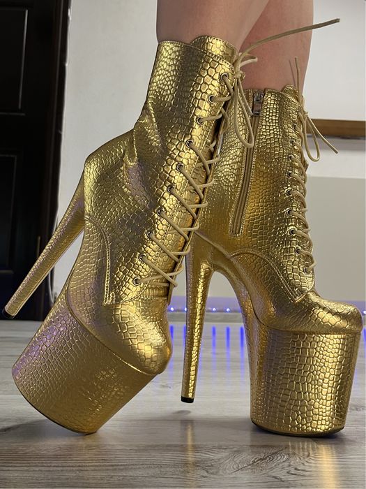 Стрипы ботинки Золото 38