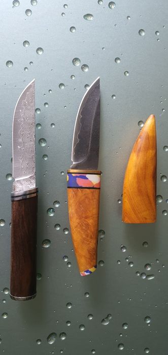 Мисливські вуличні ножі з дамаської сталі