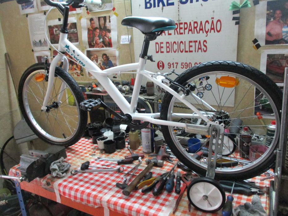 Bicicleta Criança roda 20 unisexo c/ rodinhas