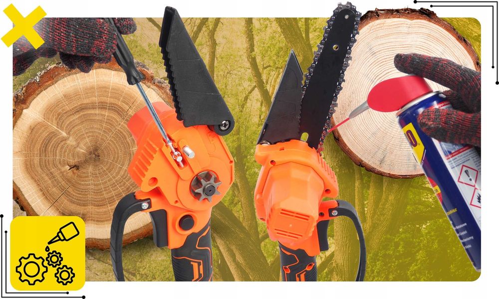 Piła Łańcuchowa AKUMULATOROWA PILARKA 6cal Do drzewa Bezszczotkowa