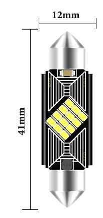 Lâmpada Led Tubular 41mm 3W 6000K (2 peças)