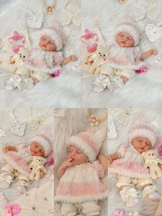 Lalka w typie reborn cała silikonowa z wyprawką prezent lala 30-33cm