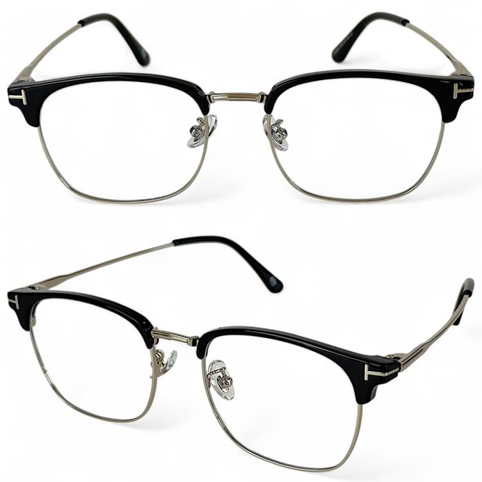 Okulary Do Komputera Blue Light Nerdy Czarny Srebrny Unisex