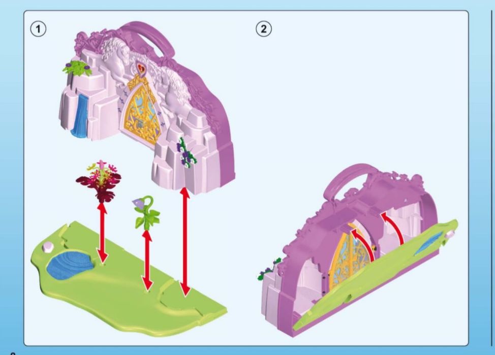 Playmobil faries maleta castelo unicórnios