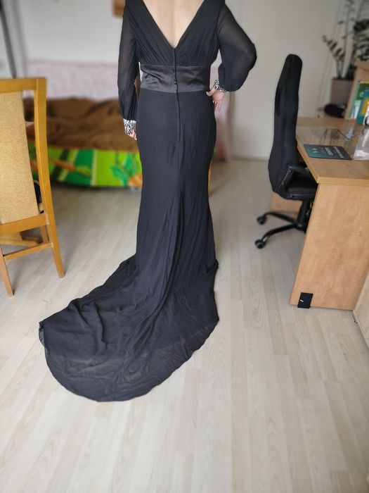 Czarna suknia balowa   Light in the Box rozm.16(US) 42-44-46.XL,XXL,XX