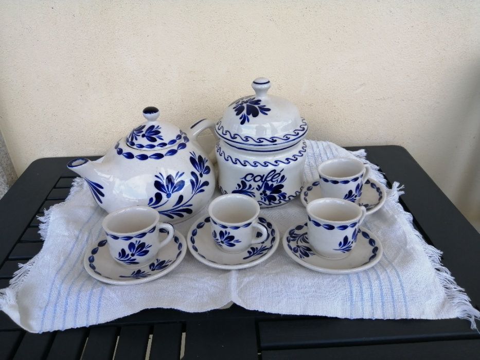 Serviço de café GrésVi (VianaGrês) de 6 peças novo