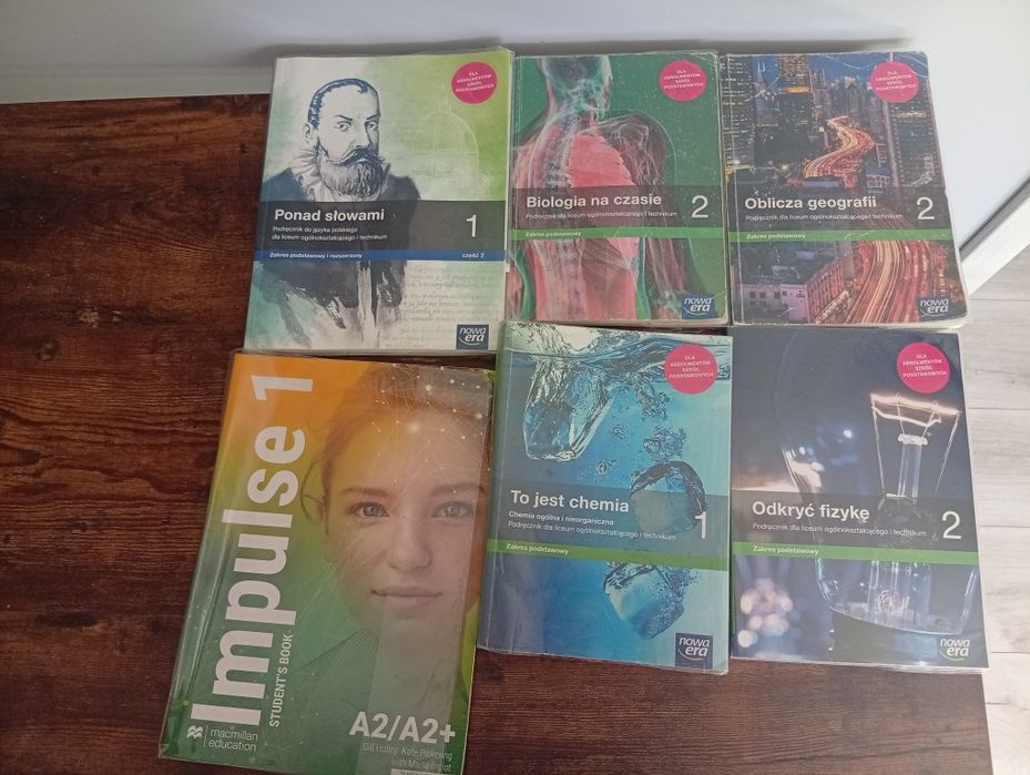 Książki do liceum/technikum klasy 2 i 1
