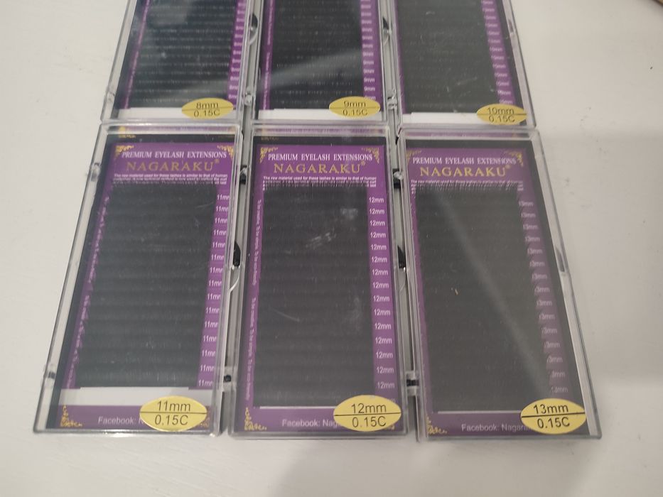 Rzęsy Kępki zestaw startowy paczki czepki Abonnie Nagaraku Wendy lashe