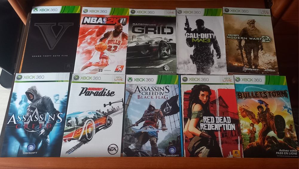 Manuais e mapas de jogos PS2, PS3 e Xbox 360