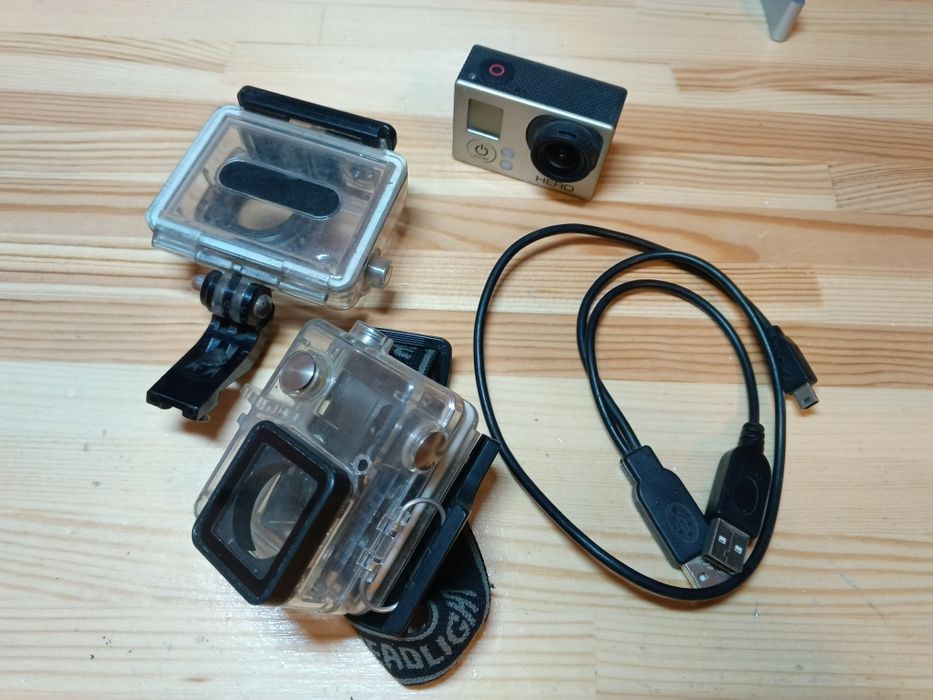 Go Pro hero 3 + 2 бокса + кабель