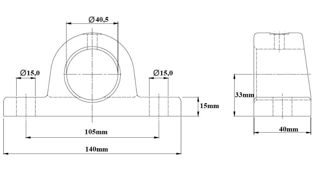 Siłownik wywrotu kipra busa 8ton 1240mm paka do 4,2m + łoża
