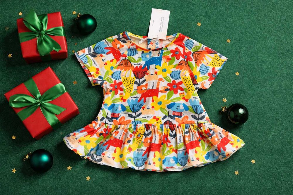 92 зр Mayoral. Іспанія. нова туніка з біркою, яскравий принт  cotton