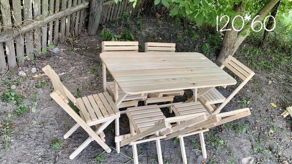 Розкладний стол, розкладний стілець, розкладний набір: 400 грн. - Інші ...