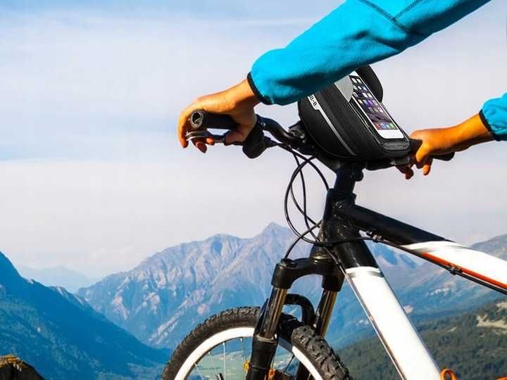 SAKWA ROWEROWA NA TELEFON Torba Uchwyt Wodoodporna. Solidna ETUI Case