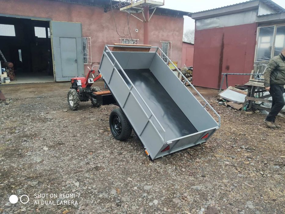 Причіп-самоскид до мотоблока