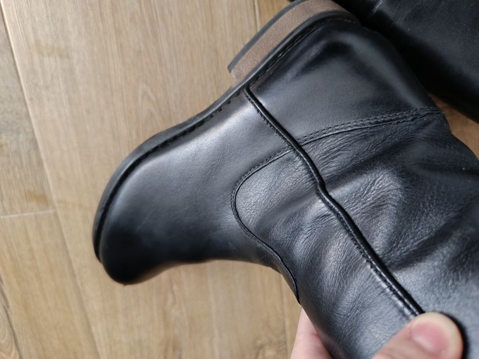Kozaki czarne damskie skórzane Lasocki 36