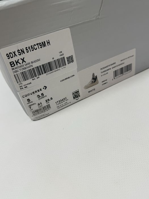 Rick Owens X Converse Turbowpn DRKSHDW white 41 42