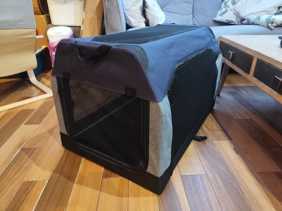 Materiałowy, transporter dla zwierząt AniOne UŻYWANY 76x51x49 cm