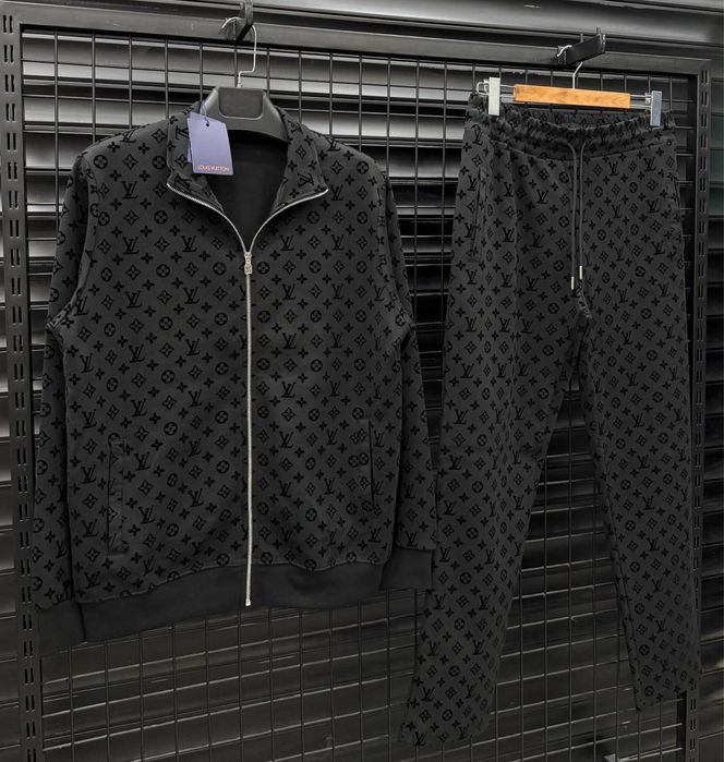 Спортивний костюм Louis Vuitton чорний костюм луї віттон чорний